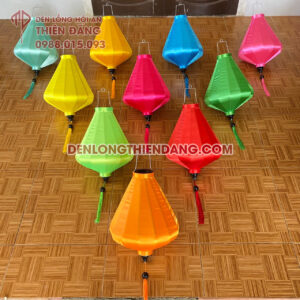 Đèn lồng Hội An vải phi trơn