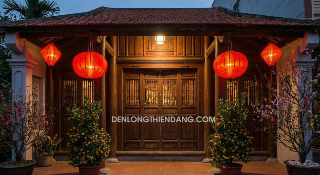 đèn lồng trang trí tết