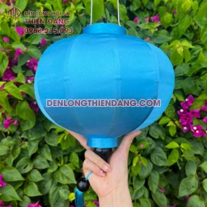 Đèn lồng Hội An vải phi trơn