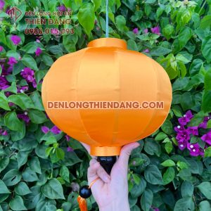 Đèn lồng Hội An vải phi trơn